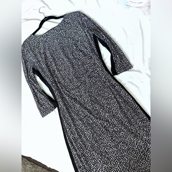 Anne Klein black and white shift dress size Large - Picture 3 of 7